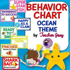 Ocean Theme Behavior Chart