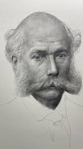 Did this one in pencil rather than charcoal. I used Faber Castell graphite  pencils which to me they glide