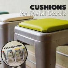 Metal kitchen island stools fuschia cushions for adirondack. 23 Cushions For Metal Stools Ideas Metal Stool Tolix Cushions