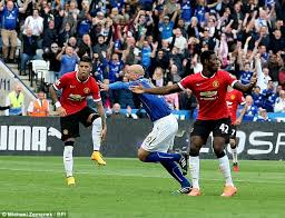 Battle of the bridge (9 man leeds hold of chelsea in 1997). Leicester City 5 3 Manchester United Player Ratings Jamie Vardy Steals Show Daily Mail Online