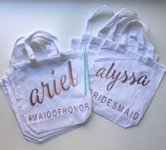We've compiled a collection of gifts including personalized tote bags, initial necklaces. Rose Gold Rose Gold Bridesmaids By Pretty Party Favors On Zibbet
