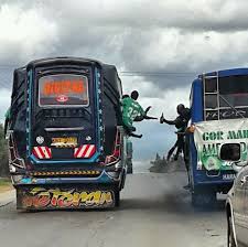 Gor mahia fan came together to raise fund for the team's bus that has been undergoing repairs and maintenance. Photo Gor Mahia Road Hogs