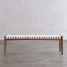 Maybe you would like to learn more about one of these? Pre Order Maland Woven Leather Bench White Leather Hide Living By Design