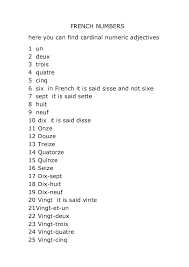 Check spelling or type a new query. French Numbers