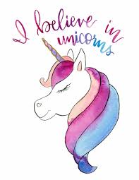 Scritta In Inglese Unicorno Stilizzato Disegno Di Un Unicorno Colorato Con Gli Acquarelli Carta Da Parati Unicorno Festa Di Unicorno Citazioni Unicorno