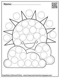 How to play roll and dot the number. Pin On Spring Do A Dot Marker Free Coloring Pages