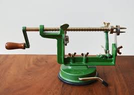 From bagel slicers to garlic presses, there are tools for pantry staples, specialty dishes and beyond. Vintage Green Cast Iron Apple Peeler And Corer Suction Etsy Vintage Green Vintage Apple Peeler Apple Peeler