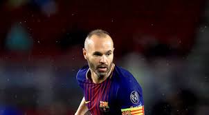 Image result for INiesta bids farewell to barca