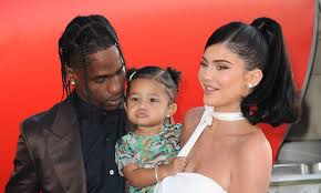 Kylie jenner revealed on tuesday, february 6, that she named her daughter stormi and social media users are kylie jenner's daughter being called stormi is just going to make christmas day at kris. Kylie Jenner And Travis Scott Agree To 50 50 Custody Over One Year Old Daughter Stormi Amid Split Daily Mail Online