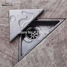 Hidden Type Triangle Tile Insert Floor Waste Grates Bathroom Shower Drain 304 Stainless Steel Floor Drain Badkamerideeen Douchevloer Douchecabine