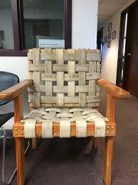 Fire Hose Chair From Silverton Fire Department Fire Dept Decor Fire Department Decor Fire Hose