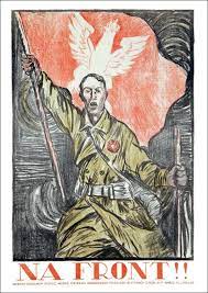 En plakat z programem obchodów w gminach powiatu wołomińskiego. Na Front Plakat 1920 Bitwa Warszawska 6062057561 Allegro Pl