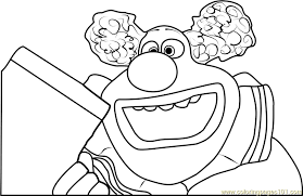 Printable pennywise mini clown coloring page. Jangles The Clown Coloring Page For Kids Free Inside Out Printable Coloring Pages Online For Kids Coloringpages101 Com Coloring Pages For Kids