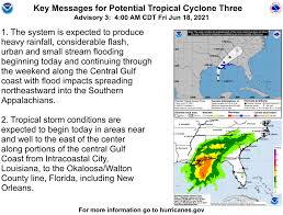 Update on national hurricane center products and services for 2021. National Hurricane Center On Twitter Here Are The Key Messages For Potential Tropical Cyclone Three For Early Friday Morning You Can Always Catch The Latest Advisory At Https T Co Tw4kefw0gb Https T Co Gswscwdgnx