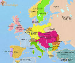 How many countries in europe. Map Of Europe At 1914ad Timemaps