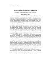 Environment and lack of a gender focus that women are especially deprived of. Pdf A Sectoral Analysis Of Poverty In Pakistan