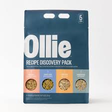 Ollie Fresh Recipe Dog Food Discovery Pack, 1 lb., Count of 5