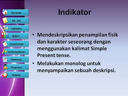 Www.kursusmudahbahasainggris.com materi pelajaran bahasa inggris kelas 1 sd semester 1 semester 2 a. My Idol Descriptive Text Classs X Semester Ppt Download