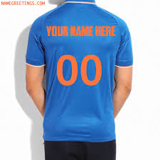 The official kit sponsors of indian cricket team unveiled the new away kit of the indian cricket team. Write Your Name And Number On Indian Cricket Team Jersey