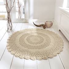 Teppich Liesel Aus Wolle 120 Cm O Amazon De Kuche Haushalt Teppich Hakeln Teppich Rund Hakeln