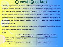 Maybe you would like to learn more about one of these? Contoh Soal Teorema Bayes Dan Penyelesaiannya Pdf Gaya Modis