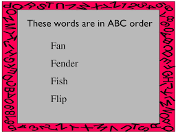 Every dictionary compiler seems to have thought that he alone invented alphabetical order. Intro To Abc Order Ppt Download