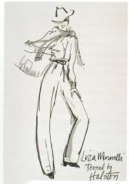 Vogue says of the real halston, it was through business dealings, however, that the heroic essence of halston fell into jeopardy. Halston A Signature Sketch For One Of Halston S Halstonettes Liza Minnelli Mode