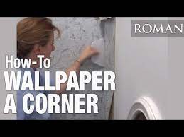 How To Hang Wallpaper In A Corner Youtube How To Hang Wallpaper Wallpapering Tips How To Install Wallpaper