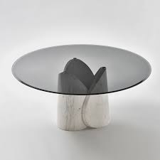 Black and white farmhouse kitchen update. Petalo A Flower Of Marble Dining Table Lithos Design