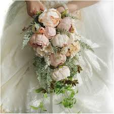 Choose one of our designs or use our bespoke service. Silk Weddings Bouquets Burgundy Peony Fake Berry Cascading Rustic Teardrop Set Home Garden Flowers Petals Garlands