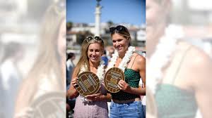 She was raised in manhattan beach in california. Avp Champions Cup April Ross Alix Klineman Living Up To A Team Handle Orange County Register