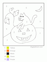Halloween is a blast for kids. Color By Number Pumpkin Worksheet