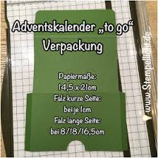 Anleitung Fur Adventskalender To Go Verpackung Adventkalender Adventskalender Advent