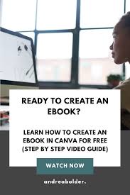 How To Create An Ebook In Canva For Free Step By Step In 2020 Blog Topics Ebook Online Course Creation