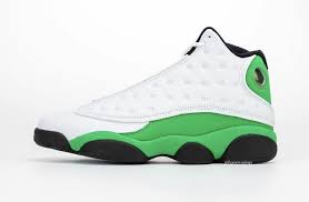Jordan 13 White Lucky Green Black Pin En Jordan Shoes Girls