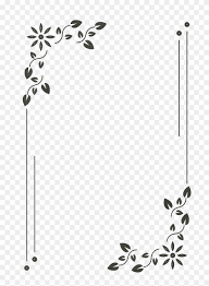 Daisy flower border drawing hand drawn vector. Monograma Moldura Quadro Flowers Flores Lucianoballack Frame Simple Border Designs Clipart 4235106 Pikpng