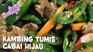 Salah satu sajian daging idul adha juga, pakai daging kambing makin mantap wkwk. Gaya Terbaru 34 Cabai Hijau