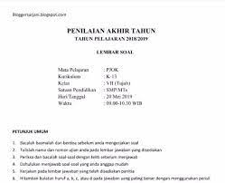 Soal ujian uas ukk pjok kelas 7 smp semester 1 dan kunci jawaban. Soal Pat Ukk Pjok Kelas 7 Kurikulum 2013 Bloggersarjani Pusat Informasi Dapodik