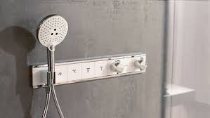 Control Your Own Showering Enjoyment With A Thermostatic Shower Mixer From Hansgrohe Hansgrohe Rainselect Shower Hansgrohe Contemporary Shower Shower Units