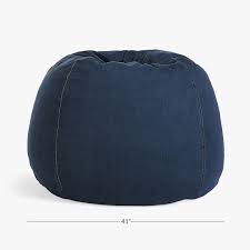 There are 35 denim bean bag chair for sale on etsy, and they cost $123.98 on average. Wrangler Denim Bean Bag Chair Pottery Barn Teen