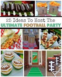 A small table or a section of countertop works great! 25 Easy Ideas To Host The Ultimate Football Party Superbowl Nfl Football A Thrifty Mom Recipes Crafts Diy And More