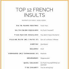 There Are Many Ways To Insult Someone In French We Cover Our Top 12 Download The Free Printable Tha French Quotes French Swear Words French Quotes Translated