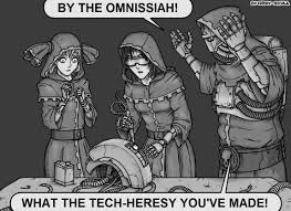 Warhammer 40000 Tech Heresy Meme Art By Gray Skull Warhammer 40k Memes Warhammer 40k Artwork Warhammer 40k