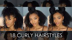 Naturally curly hair is necessarily black hair is so versatile in itself considering you can style it curly and soft or straight and sleek. 18 Natural Hairstyles For Curly Hair Slim Reshae Youtube