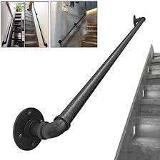 Typically, if your stairs have four . Amazon Com Werty Staircase Handrail Railing Handrails For Disabled Elderly Kids Black Metal Wrought Iron External Outside Wall Mount Outdoor Indoor Stairs Porch Deck Hand Rail Size 6ft 180cm Tools