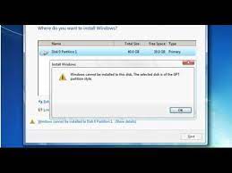 Jan 10, 2018 · an easy way that applies to all windows users for checking the disk partition style is to use disk management: Fix Windows Cannot Be Installed To This Disk The Selected Disk Is Of The Gpt Partition Style Youtube