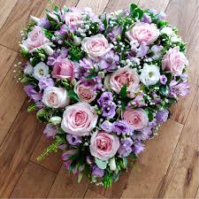 Download funeral flowers stock photos. Pink And Lilac Closed Heart My Last Goodbye