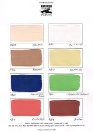 Colour Card For Our Paint Collection With Papers And Paints Fine Paints Of Europe Color Card Colour Schemes