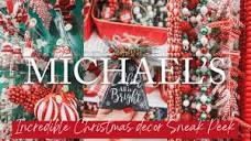 CAN'T WAIT TO SEE THE REST OF THIS! MICHAELS CHRISTMAS DECOR SNEAK ...