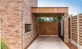 U vertelt ons wat u in gedachten heeft: Moderne Carport In Padoek Hout Woodproject